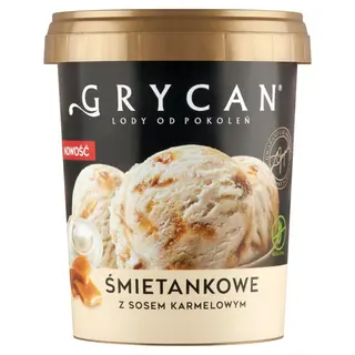 Lody Grycan Śmietnkowe Z Sosem Karmelowym 480G