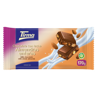 Chocolate Tirma Con Leche Y Almendras 170Gr