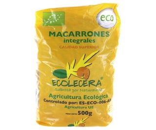 Macarrones Ecológicos Ecolecera 500 G.