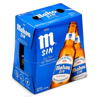 Cerveza Sin Alcohol Mahou Botella 6 X 25 Cl