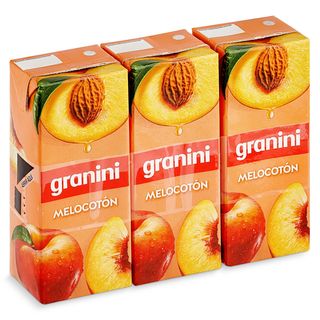 Bebida De Zumo De Melocotón Granini Pack 3 X 200 Ml