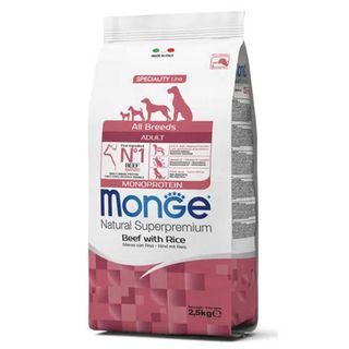 Monge natural superpremium adult all breeds con manzo 2.5kg