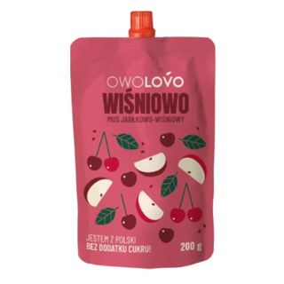 Owolovo Mus jabłkowo-wiśniowy 200 g