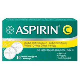 Aspirin C 400 mg + 240 mg 10 tabletek