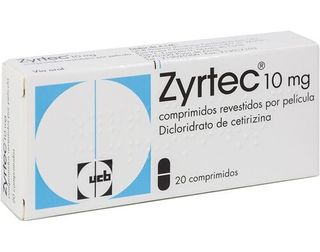 COMPRIMIDOS ZYRTEC 10MG 20UN