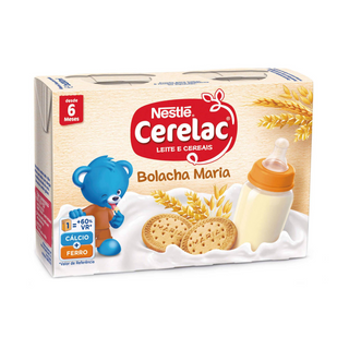 Leite e Cereais Bolacha Maria +6 Meses Cerelac 400ML