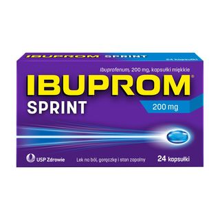 Ibuprom Sprint Caps, 200 mg, kapsułki miękkie, 24 szt.