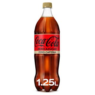 Coca-Cola Zero Azúcar Zero Cafeína 1.25L Botella