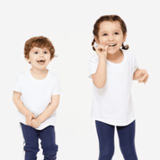 Camiseta gimnasia manga corta 100% algodón Bebés y Niños Domyos 100 blanco.82 88cm 24M Blanco