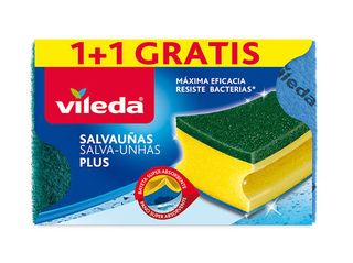 ESFREGAO VILEDA SALVA UNHAS ANTIBACTÉRIAS 1+1UN