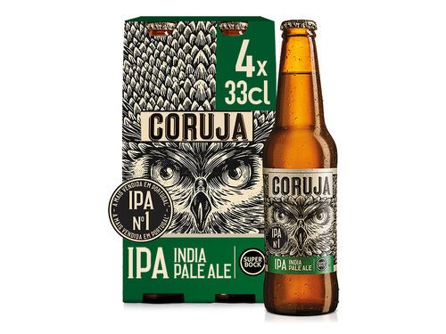 CERVEJA SUPER BOCK CORUJA IPA 4X0.33L
