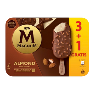 Magnum Helado Almendrado 4x100ml