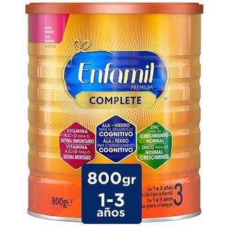 Leche De Crecimiento 3 En Polvo Enfamil Complete, Lata 800 G (23069149)