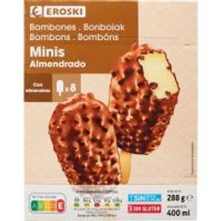 Mini Bombón Almendrado Eroski, 8X50 Ml. (25458902)