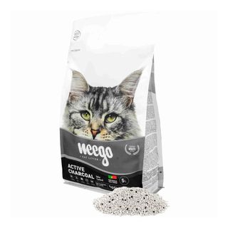 Areia Aglomerante Bentonite Natural Active Charcoal Weego - 5L