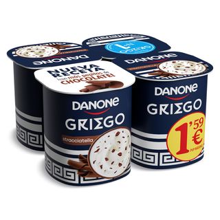 Yogur Griego Stracciatella Danone Vaso 4 X 110 G