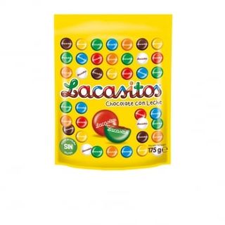 Grageas De Chocolate Con Leche Lacasitos Sin Gluten Doy Pack 175 G.
