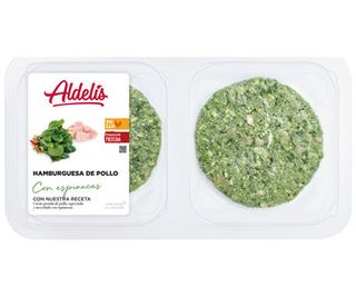 Hamburguesa De Pollo Con Espinacas Aldelis 313G