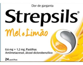 PASTILHAS STREPSILS MEL E LIMÃO 24UN