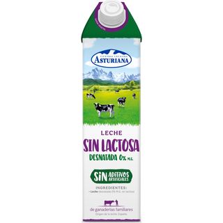 Leche Desnatada Sin Lactosa, Botella 1 L