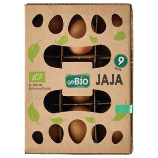 goBIO Jaja z chowu ekologicznego, 9 szt.