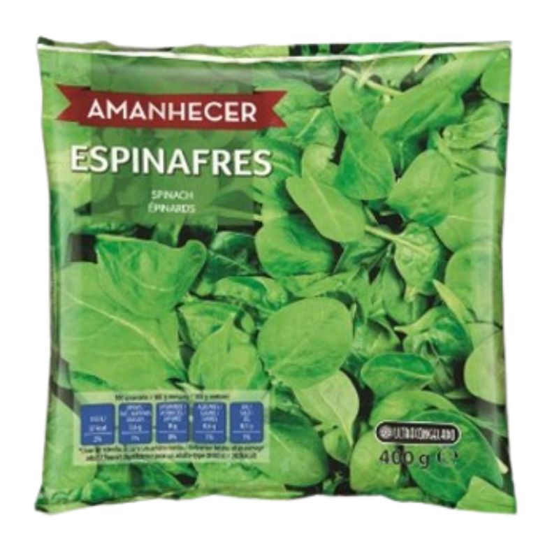 Amanhecer Espinafres em Folha 400g