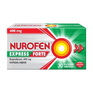 Nurofen Express Forte, 400 mg, kapsułki miękkie, 30 szt.