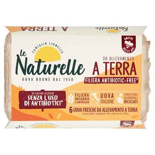 le Naturelle 6 Uova Fresche da Allevamento a Terra 330 g - 8002790086051