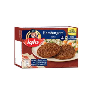Hambúrgueres de Vaca sem Glúten Capitão Iglo (emb. 320 gr (4 un))