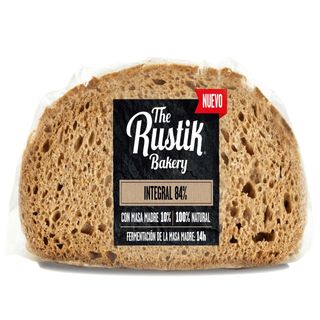 Pão Rústico Integral Massa Mãe Fatiado The Rustik Bakery (emb. 450 gr)