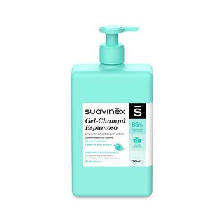 Gel-Champú Espumoso Suavinex, Dosificador 750 Ml (8426420020794)