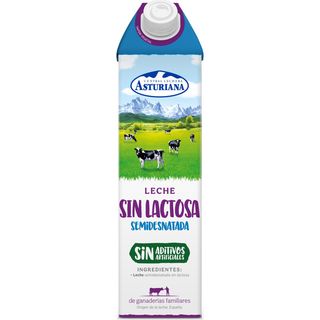 Leche Semidesnatada Sin Lactosa, Brick 1 L