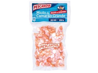 MIOLO DE CAMARÃO PESCANOVA GRANDE 40-60 200G