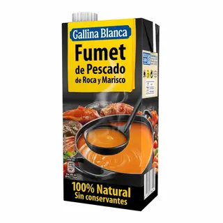 Caldo Pescado Fumet Gallina Blanca 1L