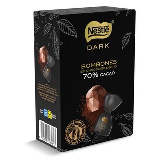 Bombones De Chocolate Negro 70% Cacao Nestlé Dark Caja 142 G