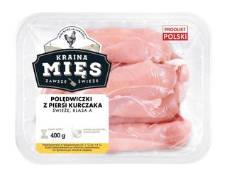 Kraina Mięs Polędwiczki z piersi kurczaka świeże klasa A 400 g