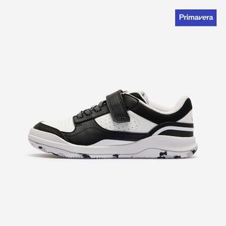 Zapatillas deportivas velcro Niños Playventure Yard blanco negro del 28 al 39.38 Blanco