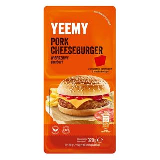 Yeemy Cheeseburger wieprzowy z ketchupem 320 g