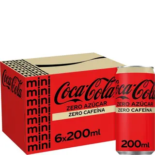 Coca Cola Zero Zero Refresco Cola Zero Zero Lata 6X20 Cl