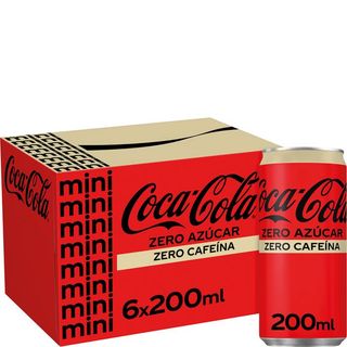 COCA COLA ZERO ZERO Refresco Cola Zero Zero Lata 6X20 Cl