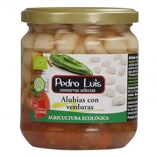 Alubias Blancas Con Verduras Ecológicas Pedro Luis Sin Gluten 245 G.