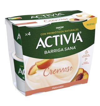Activia Danone Cremoso Melocotón 4 Uds.