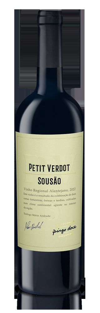 Vinho Tinto Alentejo Sousão Petit Verdot Pingo Doce 75CL