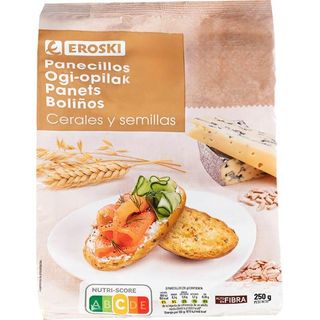 Panecillos multicereales EROSKI, bolsa 250 g (26710061)