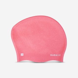 Gorro Natación Silicona Pelo Largo Granadina Talla Única Rosa