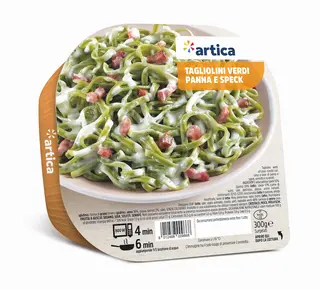 Tagliolini verdi Panna e Speck 300G Artica