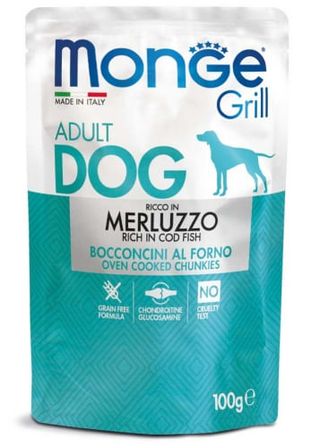 Monge dog grill busta gr.100 merluzzo