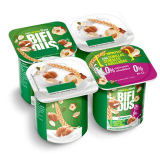Bífidus Con Semillas, Cereales Y Avellanas Doble 0% Dia Pack 4 X 125 G