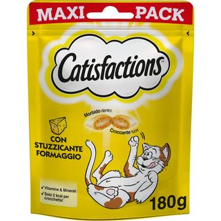 Catisfactions snack gatto con formaggio 180g 180g
