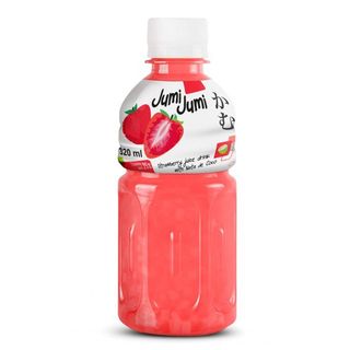 JumiJumi Napój truskawkowy z kawałkami galaretki kokosowej, 320 ml